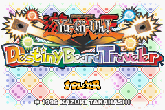 Yu-Gi-Oh World Wide Edition title screen for GameBoy Advance